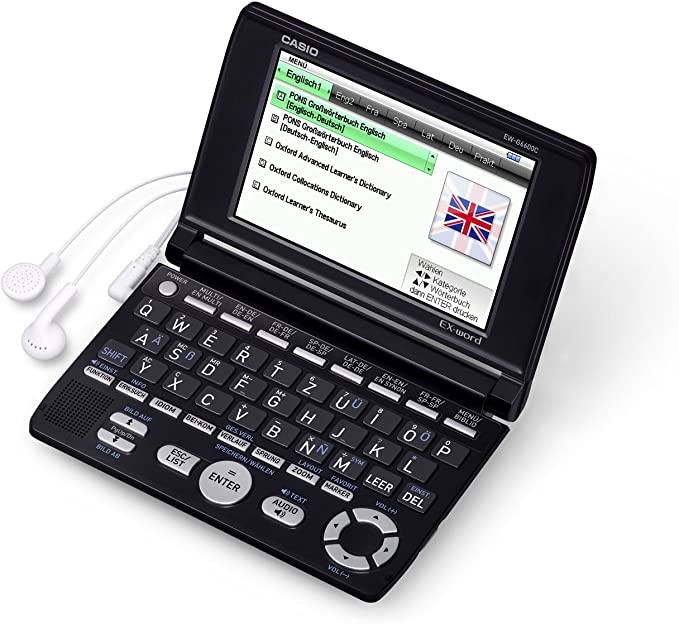 CASIO Casio EX-Word electronic dictionary EW-G6600C is suitable for German, English, French and Spanish