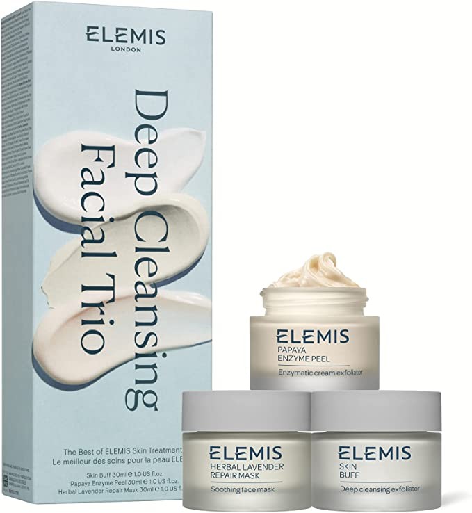 ELEMIS Deep Cleansing Mask Trio | 3-Pack At-Home Facial and Mask to Exfoliate, Smooth and Purify Skin, 1 Set